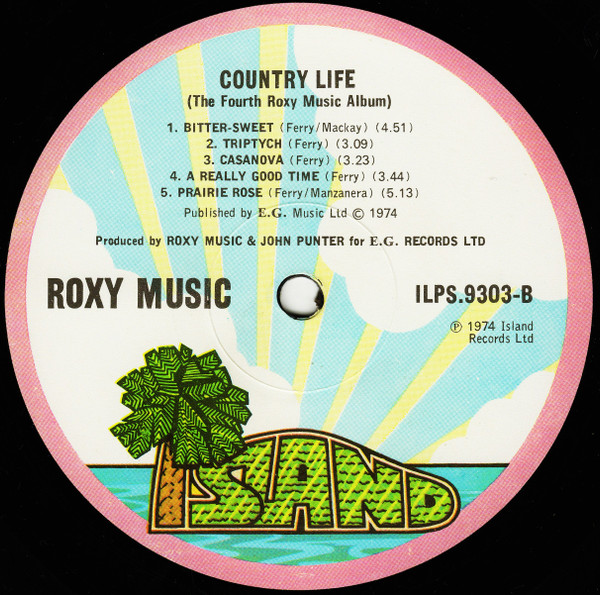 Roxy Music - Country Life | Island Records (ILPS 9303) - 4 Roxy Music - Country Life | Island Records (ILPS 9303) - 4