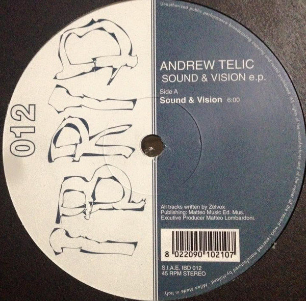 Andrew Telic - Sound & Vision E.P. | Ibrid (IBD 012) - main