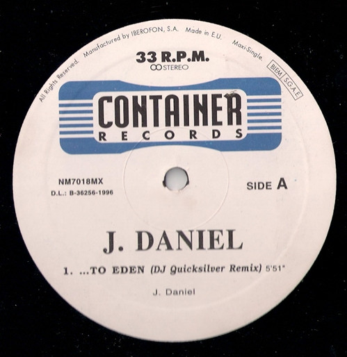 J Daniel - ...To Eden (DJ Quicksilver Remix) | Container Records (NM7018MX) - 2