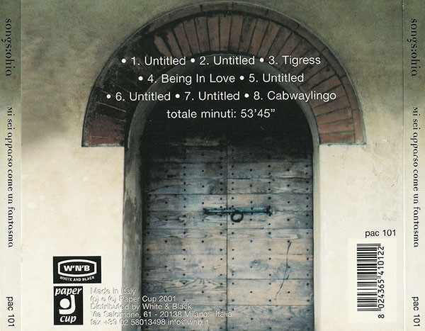 Songs:Ohia - Mi Sei Apparso Come Un Fantasma | Paper Cup (pac 101) - 2