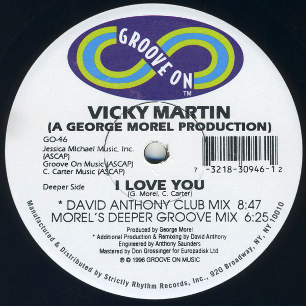 Vicky Martin - I Love You | Groove On (GO-46)