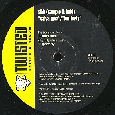 S&H - Salva Mea / Ten Forty | Twisted United Kingdom (TWUK12-10008) - 2