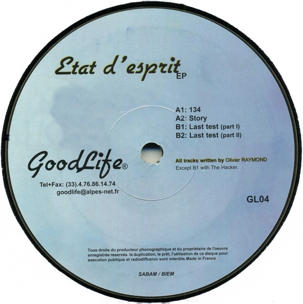 Oxia - Etat D'esprit EP | GoodLife (GL04)