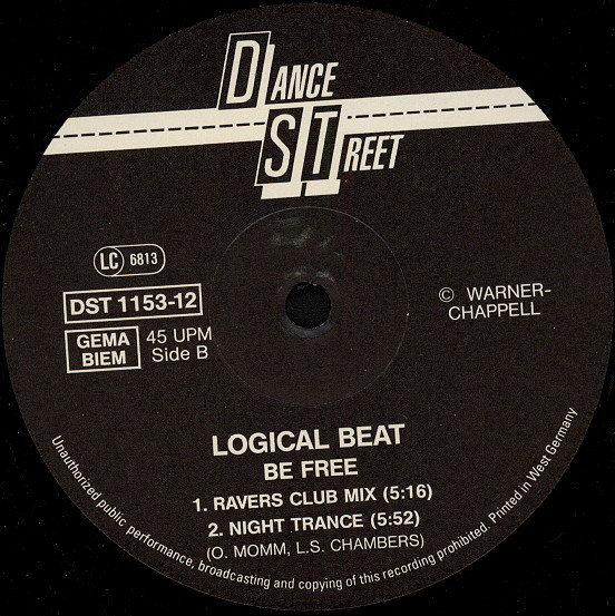 Logical Beat - Be Free | Dance Street (DST 1153-12) - 4 Logical Beat - Be Free | Dance Street (DST 1153-12) - 4