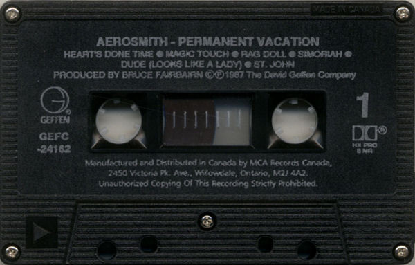 Aerosmith - Permanent Vacation | Geffen Records (GEFMC 24162) - 3 Aerosmith - Permanent Vacation | Geffen Records (GEFMC 24162) - 3