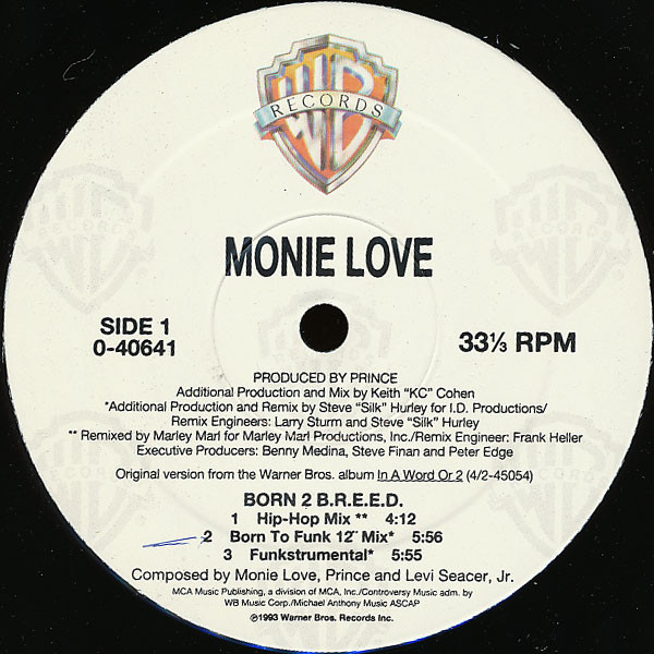 Monie Love - Born 2 B.R.E.E.D. | Warner Bros. Records (0-40641) - 3 Monie Love - Born 2 B.R.E.E.D. | Warner Bros. Records (0-40641) - 3