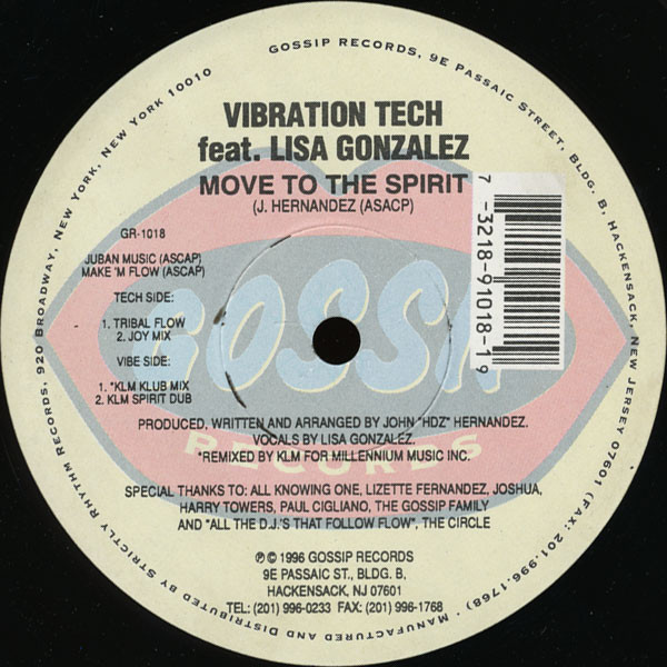 Vibration Tech - Move To The Spirit | Gossip Records (GR-1018) - main Vibration Tech - Move To The Spirit | Gossip Records (GR-1018) - main