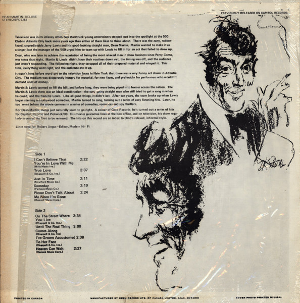 Dean Martin - Deluxe | Pickwick (SPC-3283) - 2 Dean Martin - Deluxe | Pickwick (SPC-3283) - 2