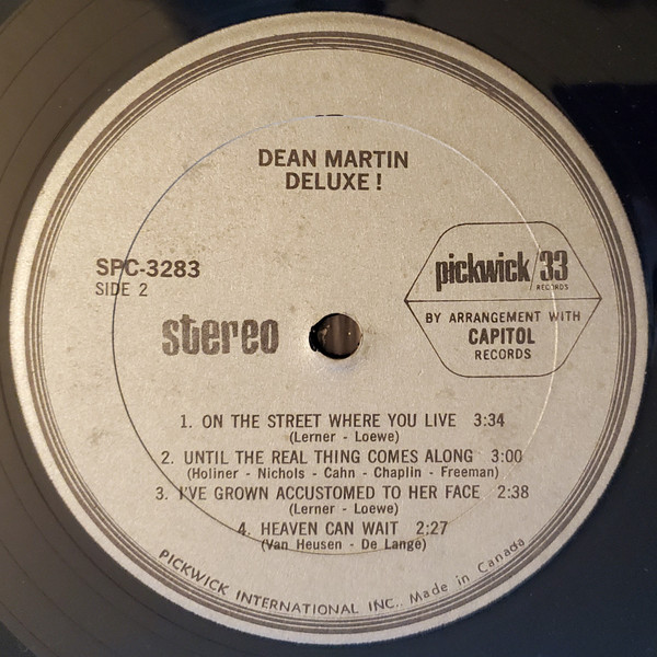 Dean Martin - Deluxe | Pickwick (SPC-3283) - 4 Dean Martin - Deluxe | Pickwick (SPC-3283) - 4