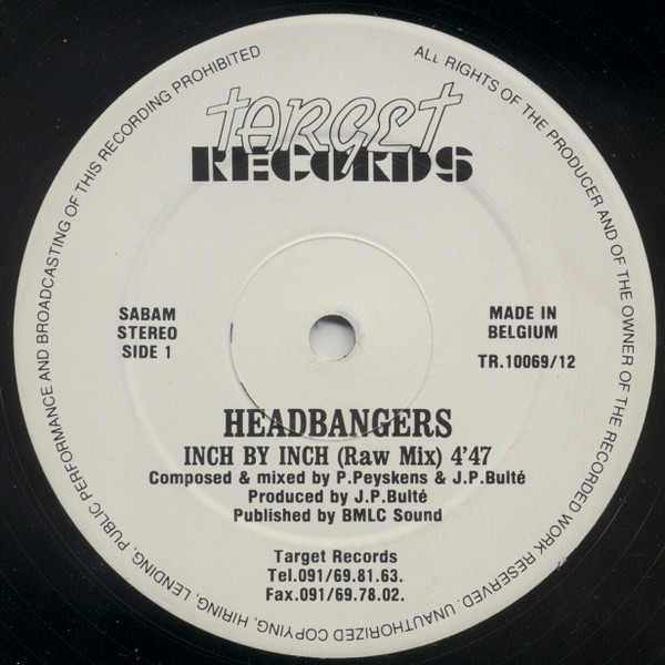 Headbangers - Inch By Inch | Target Records (TR.10069/12) - 3 Headbangers - Inch By Inch | Target Records (TR.10069/12) - 3