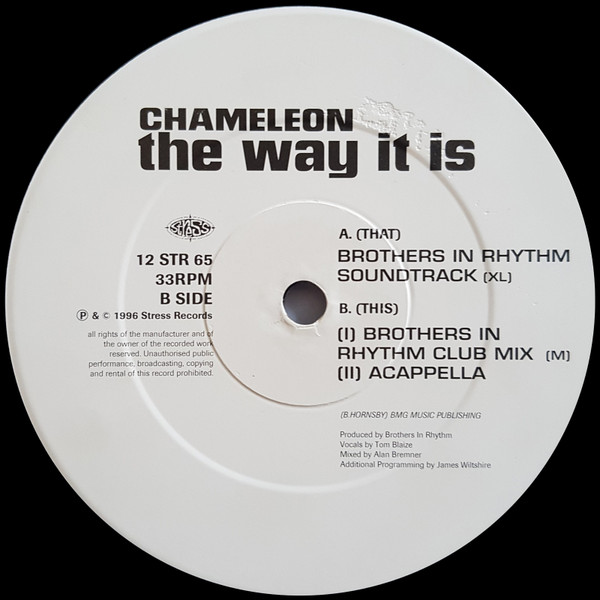 Chameleon - The Way It Is | Stress Records (12 STR 65) - 3 Chameleon - The Way It Is | Stress Records (12 STR 65) - 3
