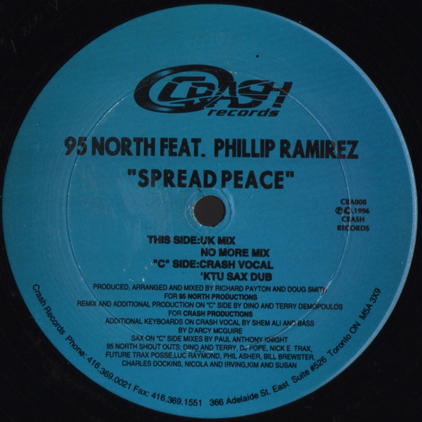95 North & Phillip Ramirez - Spread Peace | Crash Records (CRA008) - main 95 North & Phillip Ramirez - Spread Peace | Crash Records (CRA008) - main