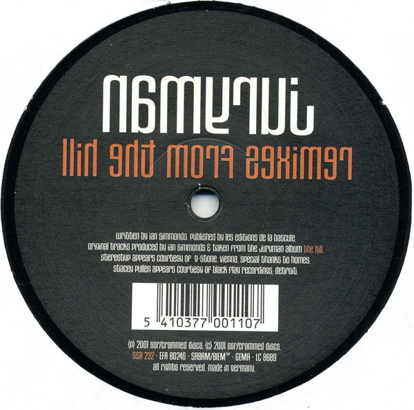 Juryman - Remixes From The Hill | SSR (SSR 232) - 2