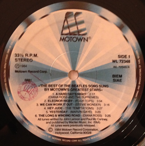 Various - The Best Of The Beatles Songs Sung By Motown's Greatest Stars | Motown (WL 72348) - 2 Various - The Best Of The Beatles Songs Sung By Motown's Greatest Stars | Motown (WL 72348) - 2