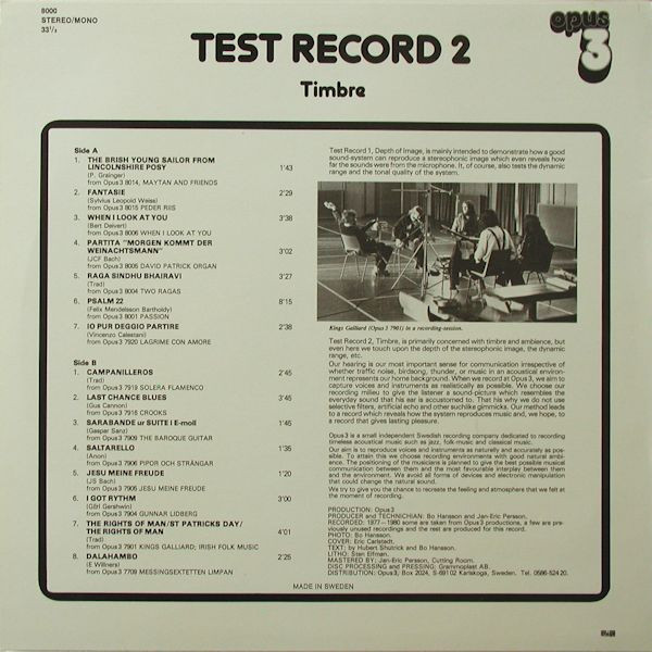 Test Record 2 (Timbre)