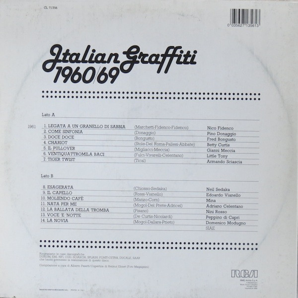 Various - Italian Graffiti 1961 | RCA (CL 71356) - 2 Various - Italian Graffiti 1961 | RCA (CL 71356) - 2