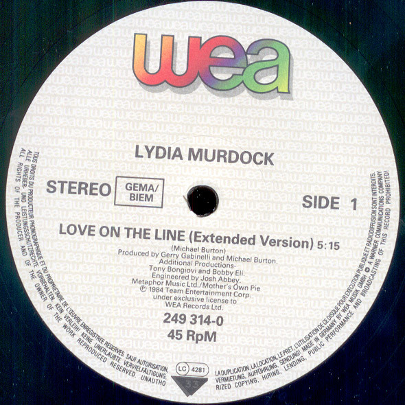 Lydia Murdock - Love On The Line | WEA (249 314-0) - 2 Lydia Murdock - Love On The Line | WEA (249 314-0) - 2