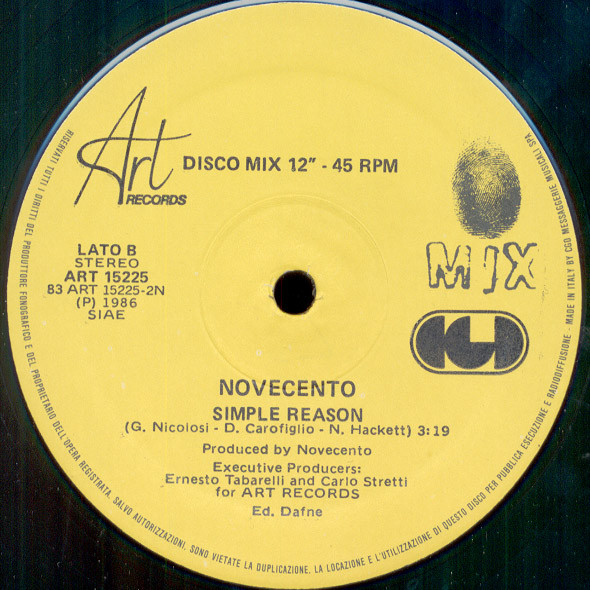 Novecento - Excessive Love | Art Records (ART 15225) - 5 Novecento - Excessive Love | Art Records (ART 15225) - 5