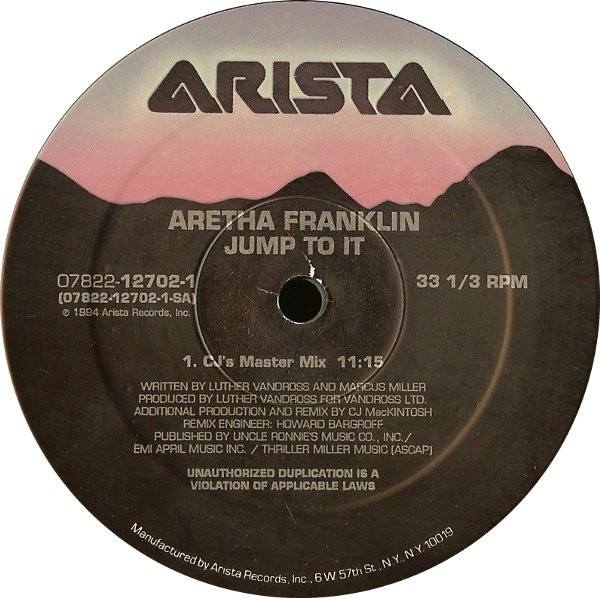 Aretha Franklin - Jump To It / Willing To Forgive | Arista (07822 12702 1) - 4