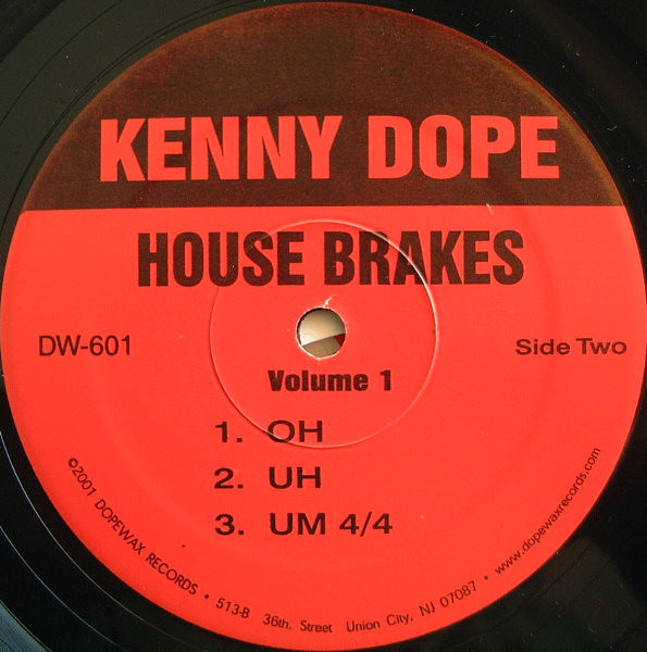 Kenny "Dope" Gonzalez - House Brakes Vol. 1 | Dopewax (DW-601) - 4