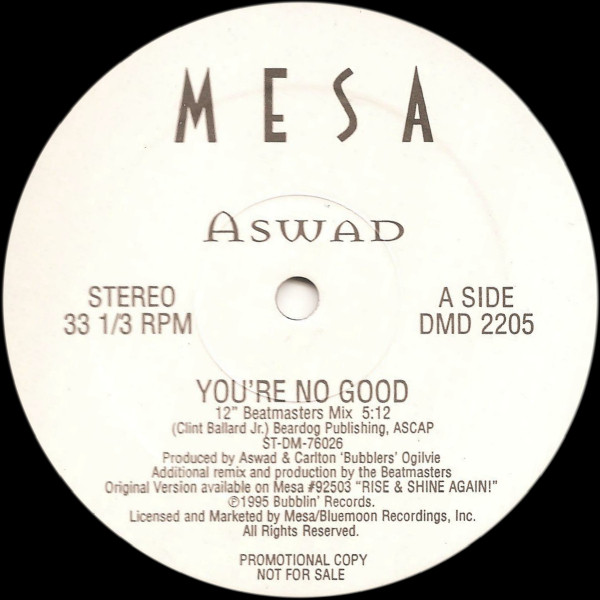 Aswad - You're No Good | Atlantic (DMD 2205)
