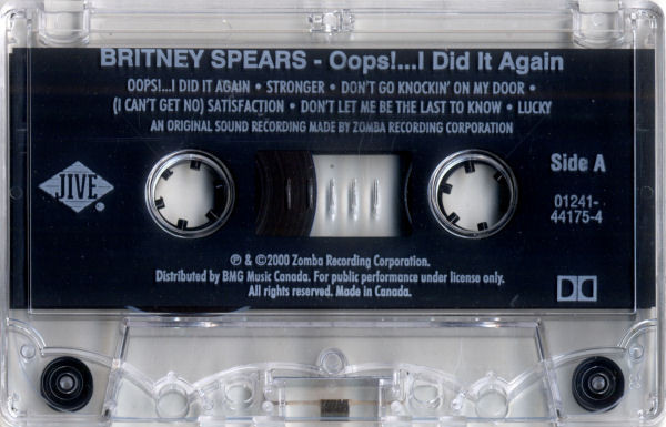 Britney Spears - Oops!...I Did It Again | Jive (01241-44175-4) - 3 Britney Spears - Oops!...I Did It Again | Jive (01241-44175-4) - 3
