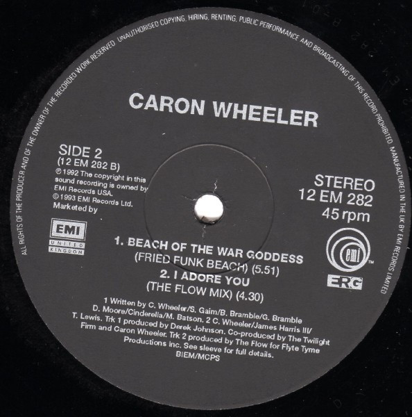 Caron Wheeler - Beach Of The War Goddess | EMI United Kingdom (12EM 282) - 4