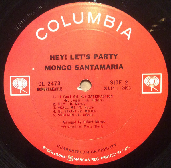 Mongo Santamaria - Hey! Let's Party | Columbia (CL 2473) - 3
