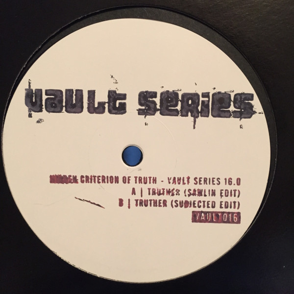 Hidden Criterion of Truth - Vault Series 16.0 | Vault Series (VAULT016) - main
