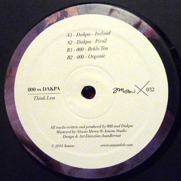 000 VS. Dakpa - Think Less EP | Amam (amam032) - main