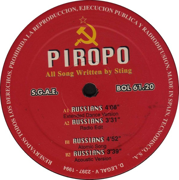 Piropo - Russians | Bol Records (BOL 61.20) - 2 Piropo - Russians | Bol Records (BOL 61.20) - 2