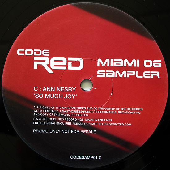 Various - Code Red Miami 06 Sampler | Code Red Recordings (CODESAMP01) - 4 Various - Code Red Miami 06 Sampler | Code Red Recordings (CODESAMP01) - 4