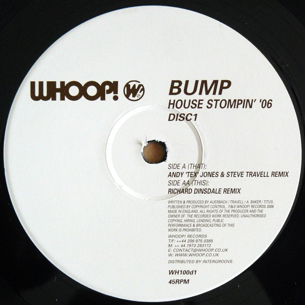 Bump - House Stompin' 06 Disc 1 | Whoop! Records (WH100d1) - 4 Bump - House Stompin' 06 Disc 1 | Whoop! Records (WH100d1) - 4