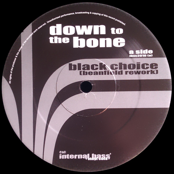 Down To The Bone - Black Choice | Internal Bass (IBVC2010) - 2