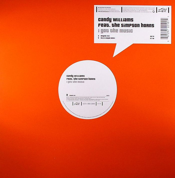 Candy Williams Feat. The Simpson Horns - I Got The Music | Milk & Sugar Recordings (MSR 090) - main Candy Williams Feat. The Simpson Horns - I Got The Music | Milk & Sugar Recordings (MSR 090) - main