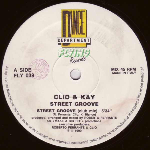 Clio & Kay - Street Groove | Flying Records (FLY 039) - 3