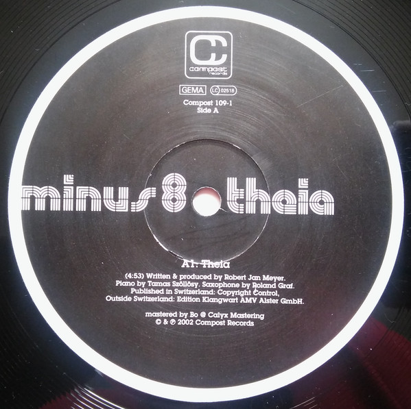 Minus 8 - Theia | Compost Records (COMPOST 109-1) - 3