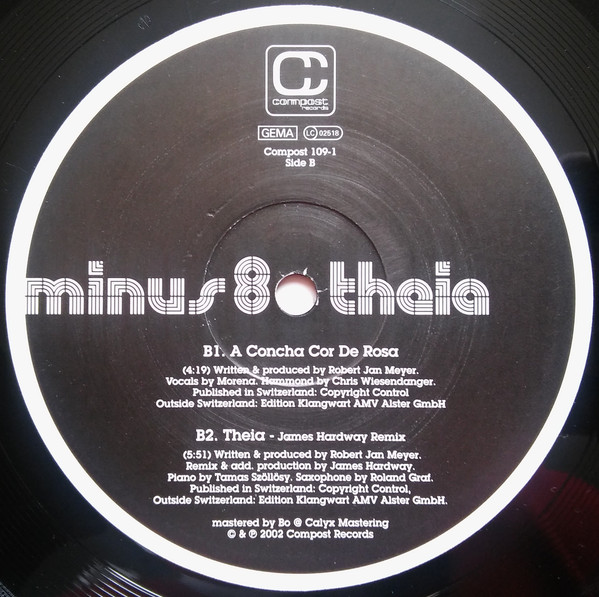 Minus 8 - Theia | Compost Records (COMPOST 109-1) - 4