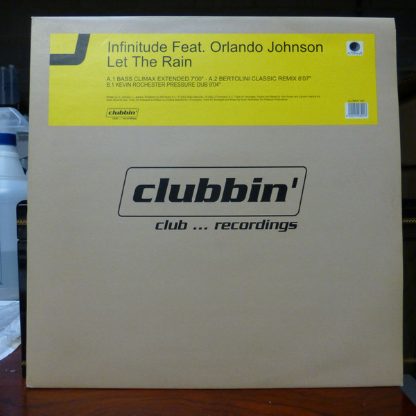 Infinitude Feat. Orlando Johnson - Let The Rain | Clubbin' Records (clubbin 040) - main Infinitude Feat. Orlando Johnson - Let The Rain | Clubbin' Records (clubbin 040) - main