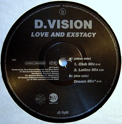 D.Vision - Love And Exstacy | Ultraphonic (PM 1259) - main D.Vision - Love And Exstacy | Ultraphonic (PM 1259) - main