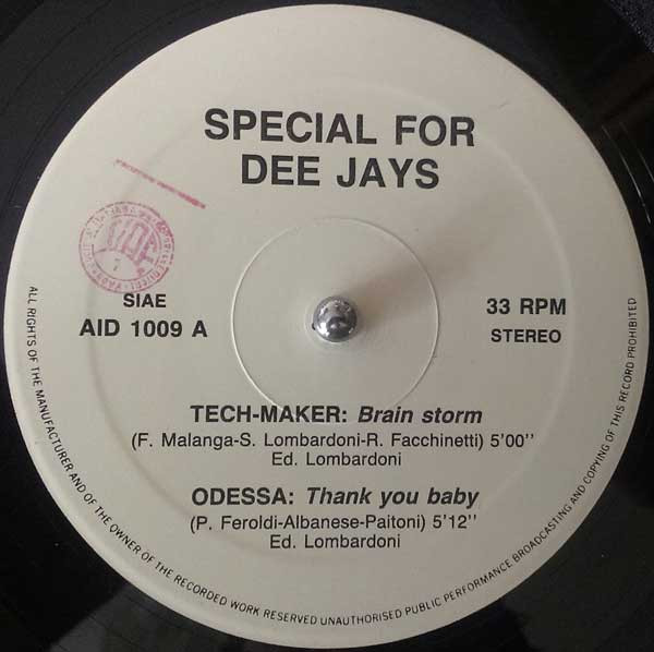 Various - Special For Dee Jays | Discomagic Records (AID 1009) - main