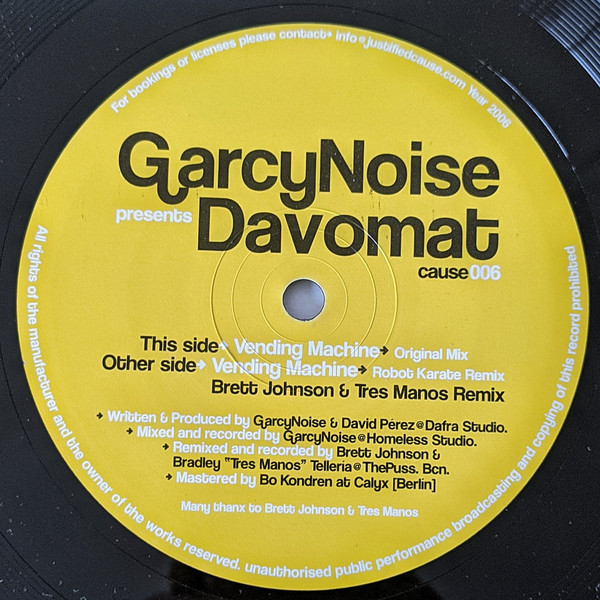 GarcyNoise Presents Davomat - Vending Machine | Justified Cause (cause006) - 3