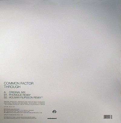 Common Factor - Through | Moodmusic (MOOD 042) - 2