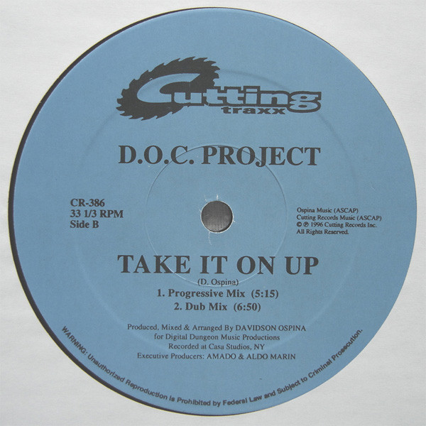 D.O.C. Project - Take It On Up | Cutting Records (CR-386) - 3 D.O.C. Project - Take It On Up | Cutting Records (CR-386) - 3