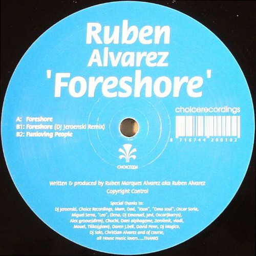 Ruben Alvarez - Foreshore | Choice Recordings (CHOICE 004) - main