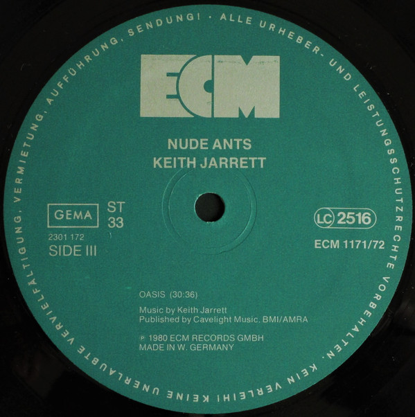 Keith Jarrett - Nude Ants (Live At The Village Vanguard) | ECM Records (ECM 1171/72) - 7 Keith Jarrett - Nude Ants (Live At The Village Vanguard) | ECM Records (ECM 1171/72) - 7