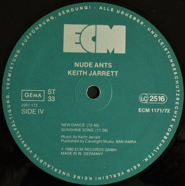 Keith Jarrett - Nude Ants (Live At The Village Vanguard) | ECM Records (ECM 1171/72) - 8 Keith Jarrett - Nude Ants (Live At The Village Vanguard) | ECM Records (ECM 1171/72) - 8