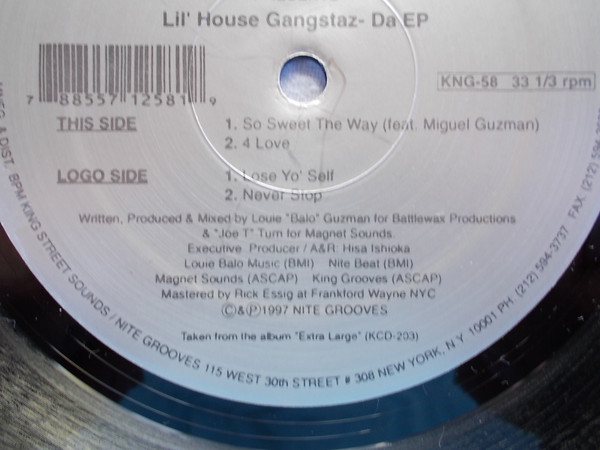 Louie "Balo" Guzman & Joe Turri Presents Lil' House Gangstaz - Da EP | Nite Grooves (KNG-58) - 4