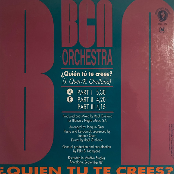 BCN Orchestra - ¿Quien Tu Te Crees? | Spitfire Music (SPX - 112) - 2