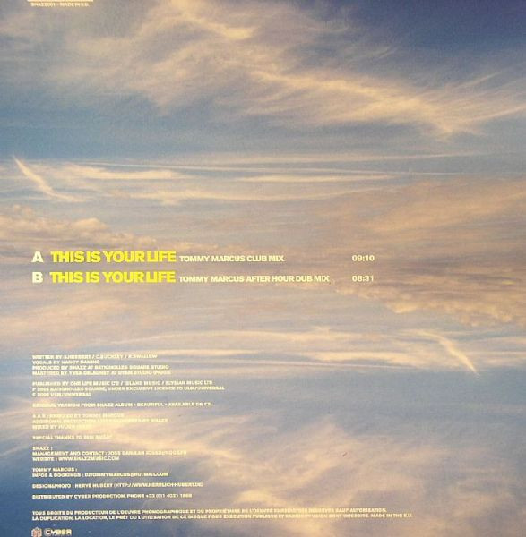 Shazz With Nancy Danino - This Is Your Life | Shazz Music (SHAZZ001) - 2 Shazz With Nancy Danino - This Is Your Life | Shazz Music (SHAZZ001) - 2